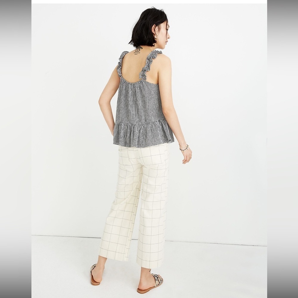 Madewell- Gingham Ruffle-Strap Cami Top - 2 - Picture 8 of 8